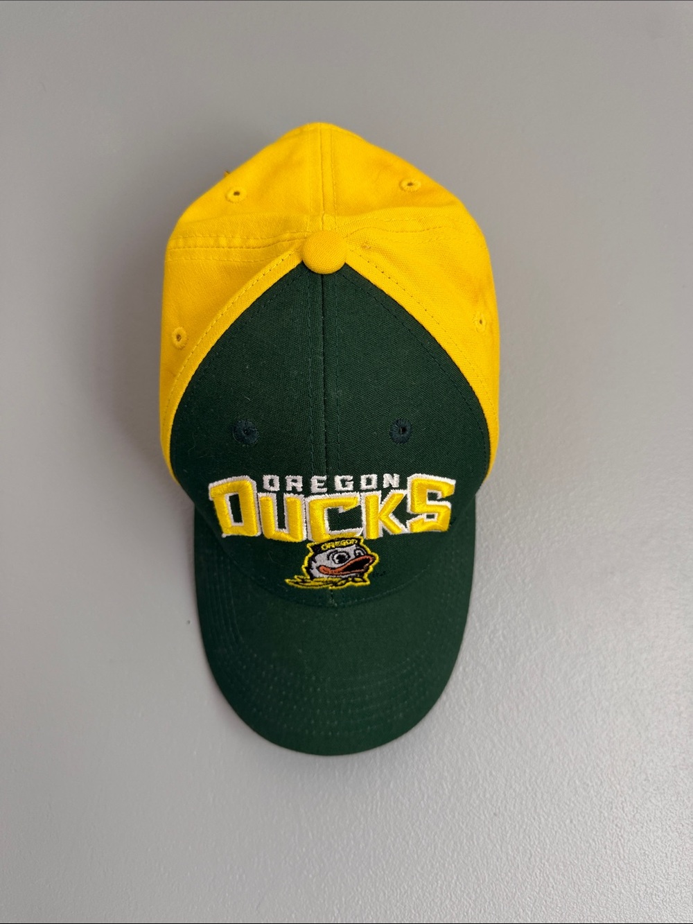Oregon Ducks NCAA Two-Tone Snapback Baseball Hat - Green/Yellow
